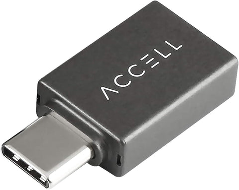 Accell USB-C to USB-A 3.1 Gen2 Adapter Nano 10Gbps Transfer Rate, Compatible with MS Windows, macOS, ChromeOS, Android Devices and More USB-C Mobile Devices