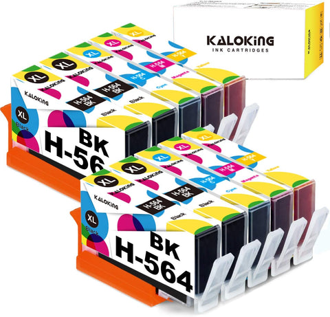 KALOKING Compatible Ink Cartridge Replacement for HP 564 XL 564XL Combo Pack for use with HP Photosmart 3520 5520 5510 5514 6510 6520 6515 7520 7510 7525 B8550 C6380 D7560 209A C309A 10-Pack