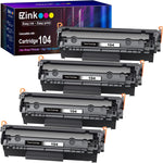 E-Z Ink (TM Compatible Toner Cartridge Replacement for Canon 104 CRG-104 FX-10 FX-9 to use with FAXPHONE L90 L120 ImageClass D420 D480 MF4350d MF4150 MF4270 MF4370 MF4690 Printer (Black, 4 Pack)