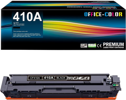 410A Black Toner Cartridge Replacement for HP 410A CF410A for Color Laserjet Pro M477fnw M477fdw M477fdn M452dn M452nw M477 Toner (1-Pack )