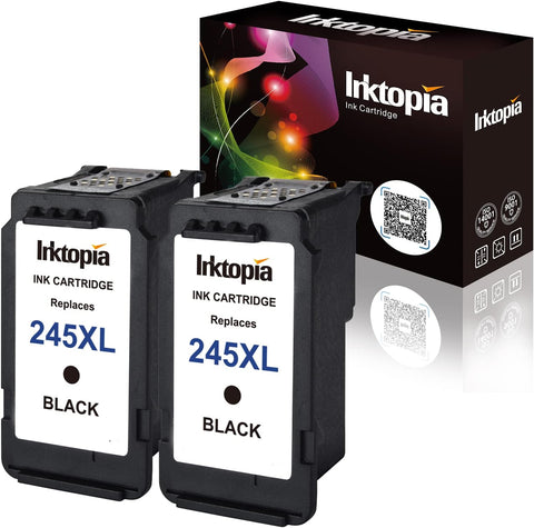 Inktopia Compatible Ink Cartridge Replacement for Canon 245XL PG-245XL PG245XL PG-243 for Pixma MX492 MG2522 MG2922 MG2920 MG2520 MG2420 MX490 MG2525 Printer (2 Black)