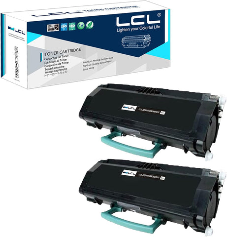 LCL Compatible Toner Cartridge Replacement for Lexmark X264 X264A11G X264H11G 9000 Pages X364 X364dn X364dw X264dn X363 X363dn (2-Pack Black)