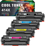 Cool Toner Compatible 414X Toner Cartridge Replacement for HP 414X 414A 414 W2020X Work with Color Pro MFP M479fdw M454dw M479fdn M454dn M479 Laser Printer Ink (Black Cyan Magenta Yellow, 4-Pack)