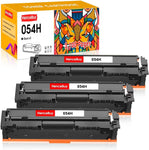 HenceBuy Compatible 054H Black Toner Cartridge Replacement for Canon 054H CRG-054H 054 CRG-054 Use with Canon Color imageCLASS MF644Cdw MF642Cdw LBP622Cdw LBP620 MF640C MF641Cw Printer (Black,3-Pack)