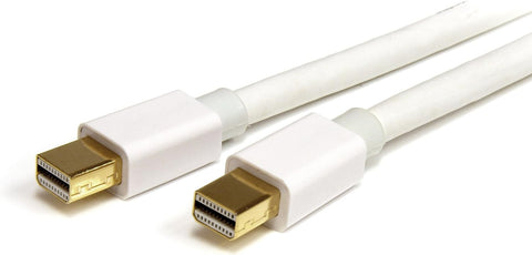 StarTech.com 3ft (1m) Mini DisplayPort Cable - 4K x 2K Ultra HD Video - Mini DisplayPort 1.2 Cable - Mini DP to Mini DP Cable for Monitor - mDP Cord - White (MDPMM1MW)