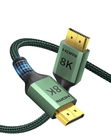 BATBI 8K HDMI 2.1 Cable 10F/3M 48gbps 8k@60Hz?4K@120Hz Ultra High Speed HDMI eARC Cable for HDCP2.2/2.3 HDR10 3D,Compatible with Dolby Vision Apple TV/PS5/PS4/Roku TV/HDTV/Blu-ray/LG/Samsung QLED
