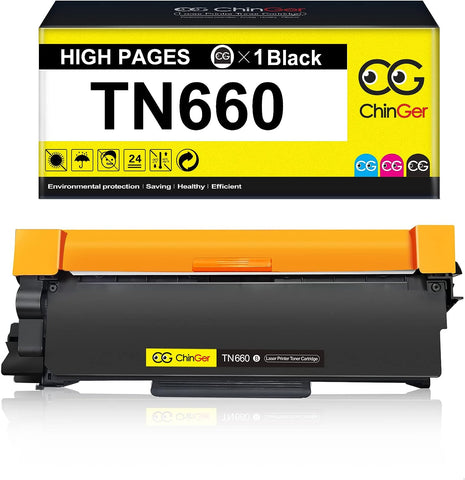 CHINGER Extra High Yield Toner Cartridge Replacement for Brother TN660 TN-660 TN630 for HL-L2300D HL-L2320D HL-L2380DW HL-L2340DW MFC-L2700DW MFC-L2707DW DCP-L2540DW Printer (5200 Pages,1 Black)