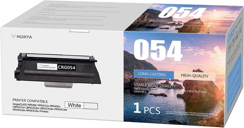 HUIAYA CRG054 Toner Cartridge : 1 Pack CRG-054 Toner HUAYA Compatible Replacement for imageCLASS MF640C MF641Cw MF645Cx LBP621Cw LBP622Cdw LBP623Cdw MF642Cdw MF644Cdw MF643Cdw Printer, White