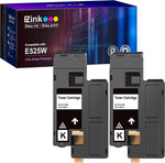 E-Z Ink (TM Compatible Toner Cartridge Replacement for Dell E525W E525 525w to use with E525w Wireless Color Printer for 593-BBJX (Black, 2 Pack)