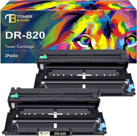 Toner Bank Compatible Drum Unit Replacement for Brother DR820 DR-820 DR 820 for Brother MFC-L5850DW HL-L6200DW HLL6200DW L6200DW MFC-L5900DW MFC-L5700DW HL-L5200DW L5200DWT Printer Drum Unit 2PK