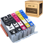 BABU 5pack Compatible Ink Cartridge Replacement for Canon pgi-250 cli-251 Work for Canon PIXMA IP7220 MG5450 MG 7120 MX722 MX922 MG5600 MG5520 MG5620 MG6420 MG6620 IX6820 Printer