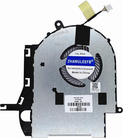 ZHAWULEEFB Replacement New CPU Cooling Fan for HP Pavilion 15-BR TPN-W126 15-br004tx 15-br010nr 15-br159cl 15-br068cl 095ms 15-br077cl 082wm 15-br158cl 160cl Series 934962-001 924513-001 NFB80A05H-002
