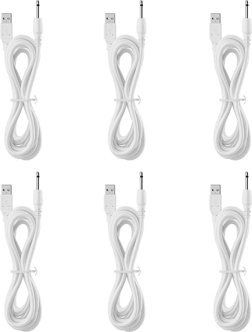Innolage Replacement DC Charging Cable | USB Charger Cord - 2.5mm?Pin USB Fast DC Charging Cable Compatible for Universal Vibrating Wand Massagers,Mini Massager and Toys (6 Pack)