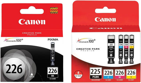 Canon PGI 225 / CLI 226 5-Pack Genuine OEM Ink Cartridges Full Set CYMK,BK