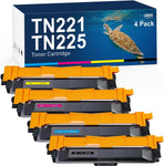 TN221 TN225 LemeroUexpect Compatible Toner Cartridge Replacement for Brother TN221 TN225 Toner Cartridge for HL-3170CDW MFC-9130CW 9340CDW 3140CW 3180CDW 9330CDW Black Cyan Magenta Yellow, 4P