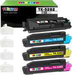 ToBeter Compatible Toner Cartridge Replacement for Kyocera TK5282 TK-5282 5282K 5282C 5282M 5282Y 1T02TW0US0 1T02TWCUS0 1T02TWBUS0 1T02TWAUS0 for ECOSYS M6235cidn M6635cidn P6235cdn Printer (4-Pack)