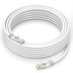 Maximm Cat 6 Ethernet Cable 75 Ft, Cat6 Cable, LAN Cable, Internet Cable and Network Cable - UTP (White)