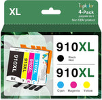 Topkolor Compatible HP 910XL 910 XL Ink Cartridges Replacement for HP 910XL Ink Cartridges Combo Pack to Use with HP OfficeJet Pro 8025e 8025 8020 8035e 8035 8022 8028 e Series Printer,4 Pack