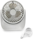 AGILLY Cordless Table Fan USB Desktop Cooling Fan with Charger, Ideal for Home/Office/Study