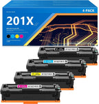 201X CF400X Toner Cartridge Replacement for 201X Toner Cartridge with Pro MFP M274n Pro M252n M252dw Pro MFP M277n Pro MFP M277dw Pro MFP M277c6 Printer Toner 4Pack |CF400XD