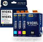 910XL Ink Cartridges Replacement for HP 910XL 910 XL Uses with HP OfficeJet Pro 8020 8025 8030 8035 8022 8028 Printer(BK/C/M/Y)