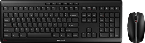 Cherry Stream Desktop - Wireless Keyboard and Mouse Combo - US Layout - QWERTY Keyboard - Black