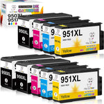 MS DEER Compatible 950XL 951XL Combo Ink Cartridges Replacement for HP 950 951 XL for Officejet Pro 8600 8610 8100 8615 8620 8625 251dw 276dw Printers (3 Black, 2 Cyan, 2 Magenta, 2 Yellow) 9-Pack