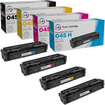 LD Compatible Toner Cartridge Replacements for Canon 045H High Yield (1 Black, 1 Cyan, 1 Magenta, 1 Yellow, 4-Pack)