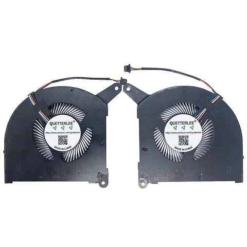 QUETTERLEE Replacement New Laptop CPU+GPU Cooling Fan for Gigabyte AERO 16 AERO 17 YE5 XE5 KE5 YE4 XE4 KE4 RP86 RP86YE RP87 RP87YE5 Series DFSCL12E064867 FP2D DFSCM227163927 FP2F 12V 1A Fan
