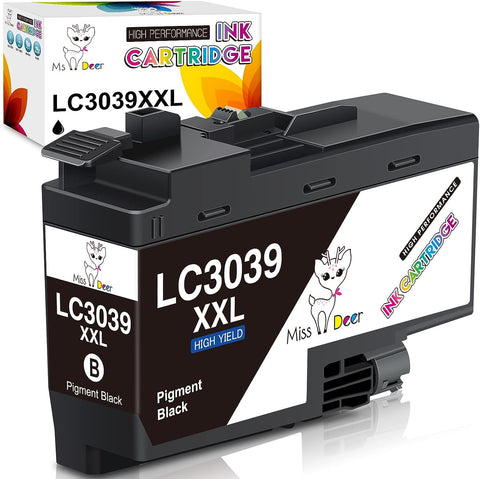 Miss Deer LC3039 Ink Cartridges Black Replacement for Brother LC3039BK LC3039XXL LC3037 LC3037XXL High-Yield Compatible with Brother MFC-J5845DW MFC-J5945DW MFC-J6545DW MFC-J6945DW Printers 1-Black