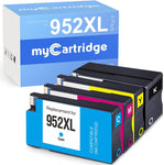 myCartridge 952XL Ink Cartridges Replacement for HP 952XL Ink Cartridges Combo Pack (Black, Cyan, Magenta, Yellow, 4-Pack) Works with Officejet Pro 8710 8720 7740 7720 Printer