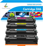 TRUE IMAGE Compatible 046 Toner Cartridge Replacement for Canon 046 MF733Cdw CRG-046 Color ImageCLASS MF733Cdw MF731Cdw MF735Cdw LBP654Cdw MF733 Printer Ink (Black Cyan Yellow Magenta, 4-Pack)