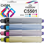 CHENPHON Compatible Toner Cartridges Replacement for Ricoh Aficio MP C4501 Aficio MP C5501 Printers - Ricoh 841452 841453 841454 841455 High Yield Toner [KCMY-4Pack]