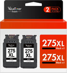 Valuetoner Supply Ink Cartridges Replacement for Canon 275XL 275 XL PG-275 XL PG275 Black Ink Cartridge to use with Canon TS3522 TS3520 TR4720 TR4722 Printer (2 Black)