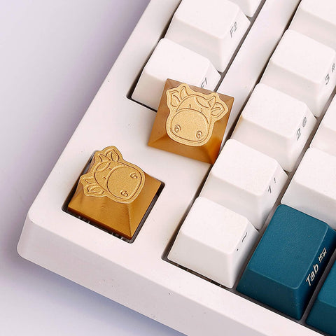 GATERON Year of The Ox Theme Metal Keycaps CNC Alumina R4 Original High Mechanical Keyboard…