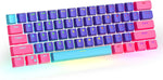 Mosptnspg CJXSP PBT 61 Keycaps 60 Percent, Gaming Keycaps OEM Profile Backlit Keycap Set for 60 Percent Cherry MX Mechanical Keyboard GK61 ?Only keycaps (Pink Peach)