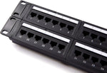 Buyer's Point 48 Port Cat6 RJ45 Patch Panel | Built for Rack or Wall Mount Cable Management w/Punch Down Tool, Server Compatible with Cat 3/4/5/5e/6 — 1 Pack