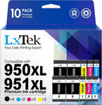 LxTek Compatible Ink Cartridges Replacement for HP 950XL 951XL 950 XL 951 XL to use with OfficeJet PRO 8600 8610 8620 8630 8100 8625 8615 276dw (4 Black,2 Cyan,2 Magenta,2 Yellow,10 Pack) High Yield