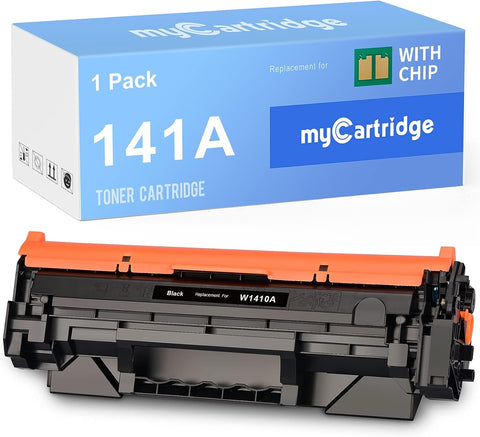 myCartridge 141A Toner Cartridge with Chip Compatible Toner Replacement for HP 141A W1410A 141X W1410X Toner Cartridge for Pro M110W MFP M139 MFP M140W Printers (1 Black)