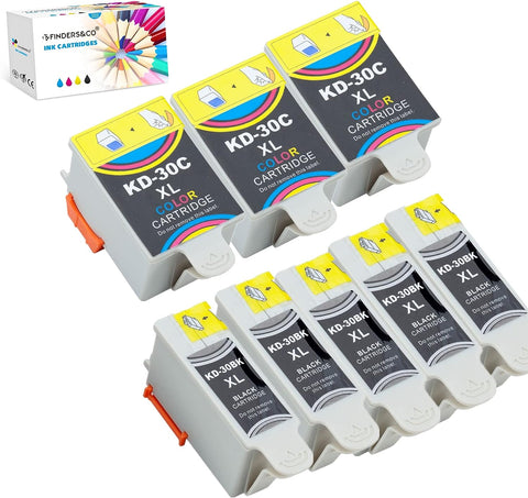 Compatible Kodak 30 Ink Cartridges Replacement for Kodak 30B 30C Combo Ink for Kodak ESP C315 C310 ESP 3.2 ESP Office 2150 2170 Hero 3.1 Hero 5.1 Printers (5Black, 3Color)