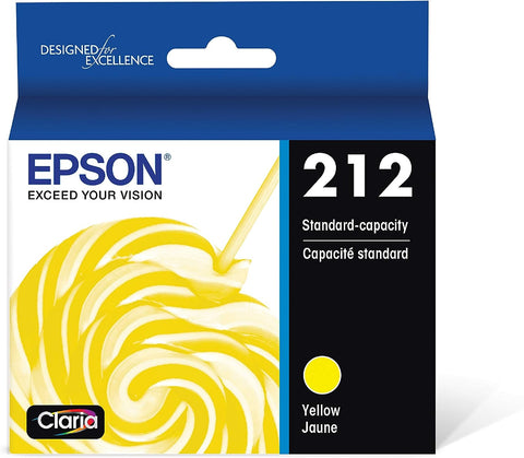 EPSON T212 Claria -Ink Standard Capacity Yellow -Cartridge (T212420-S) for Select Epson Expression and Workforce Printers