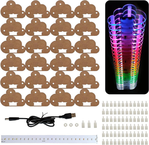 iCubeSmart LED Audio Light DIY Electronic Kits (PP24LED-CLOUD)