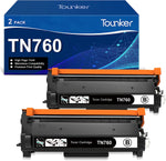 TN760 Toner for Brother Printer Compatible Replacement for Brother TN760 TN-760 TN 760 TN-730 TN730 Toner for Brother Printer HL-L2350DW HL-L2395DW DCP-L2550DW MFC-L2750DW MFC-L210DW Toner (2 Black)