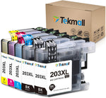 Tekmall Compatible Ink Cartridges for LC203XL LC 203 LC203 LC201 LC205 for MFC-J485DW MFC-J480DW MFC-J885DW mfc-j4620dw MFC-J460DW MFC-J880DW MFC-J680DW MFC-J4420DW Printers