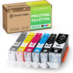 S SMARTOMNI Compatible 270 271 XL Ink Cartridge Replacement for Canon PGI-270XL CLI-271XL to use with PIXMA TS8020 TS9020 MG7720 (1 Black 1 Photo Black 1 Cyan 1 Magenta 1 Yellow 1 Grey) 6-Pack