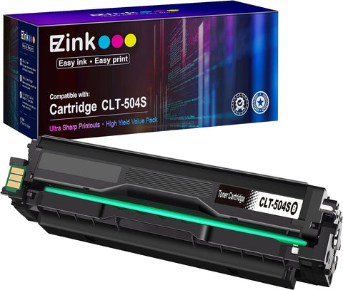 E-Z Ink (TM Compatible Toner Cartridge Replacement for Samsung 504 504S CLT-K504S CLT-504S for SL-C1860FW SL-C1810W C1860 CLP-415NW Printer Tray (1 Black)