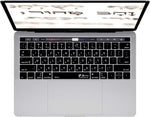 KB Covers Hebrew English Keyboard Cover Compatible with 13” & 15” MacBook Pro Touch Bar 2016+ | Ultra Thin Dust Water & Dirt Resistant Silicone Skins