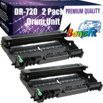 (2-Pack, Drum Unit)Compatible Drum Unit DR720 DR-720 Used for Brother DCP-8110DN DCP-8150DN DCP-8155DN 5440D 5450DN 5470DW 5470DWT 6180DWT MFC-8510DW printer, by 4Benefit