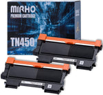 MIRHO Compatible Toner Cartridge Replacement for Brother TN-450 TN 450 TN420 TN-420, Toner Cartridge for Brother HL-2270DW MFC-7360 MFC-7460DN DCP-7060D Printer, 2600 Page Yield(Black, 2-Pack)