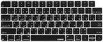 XSKN Arabic Language Black US Version Silicone Keyboard Skin Cover Compatible with Apple iMac 24 inch M1 2021 Newest Magic Keyboard with Touch ID A2449 with Lock Key A2450 Without Numeric keypad